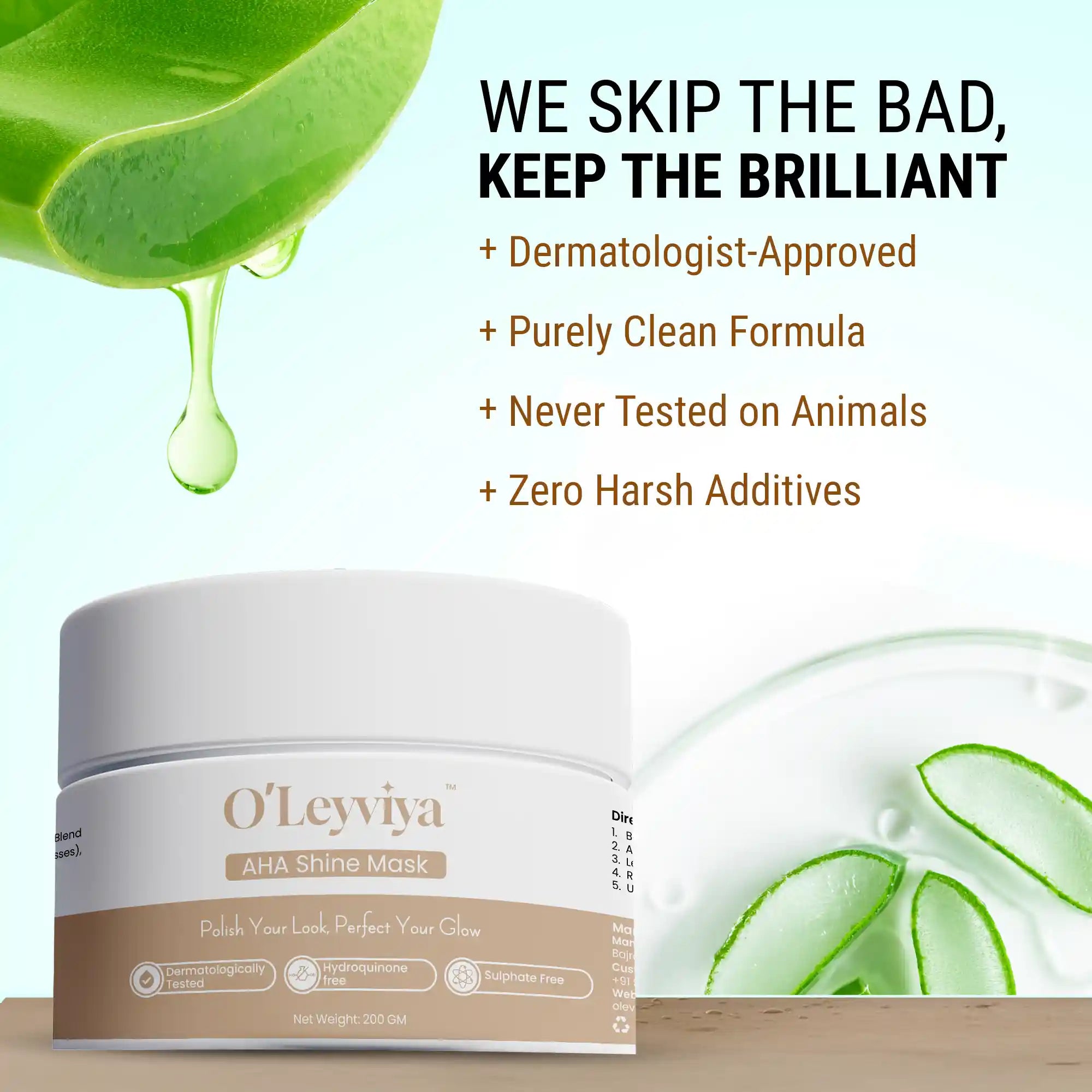 AHA Shine Mask