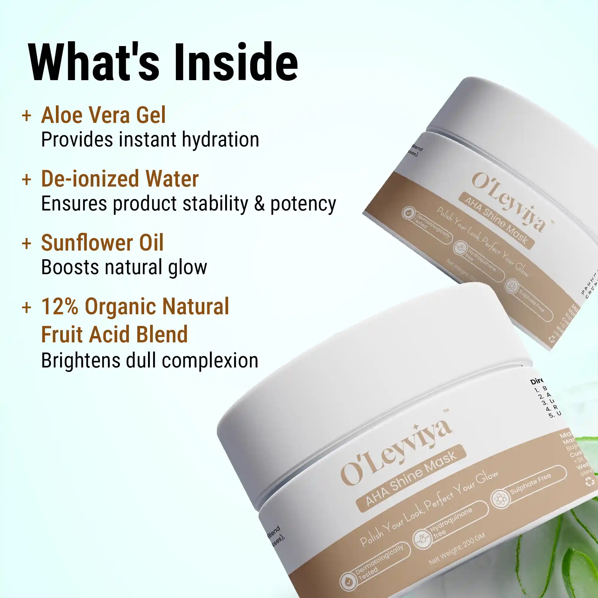 AHA Shine Mask