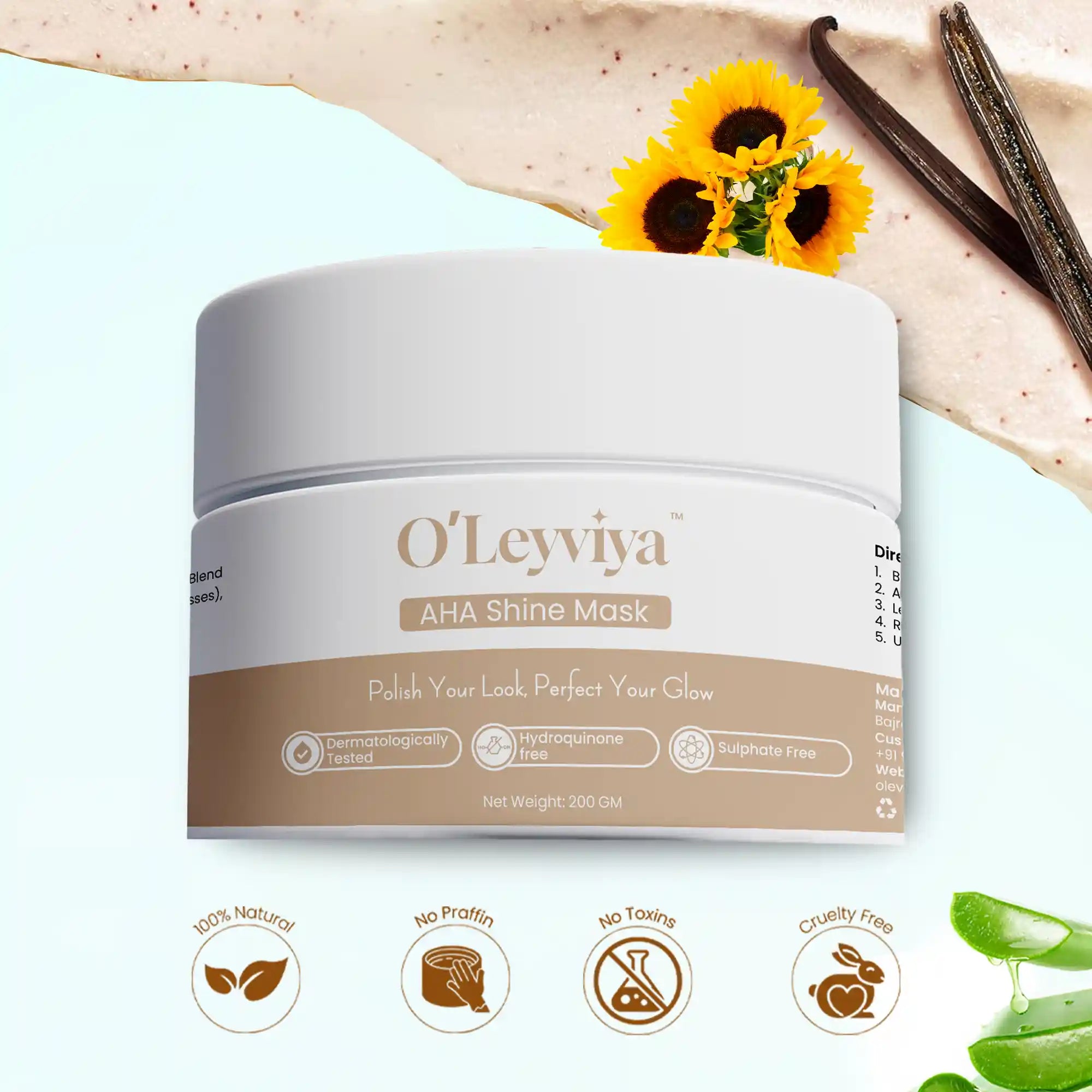 AHA Shine Mask