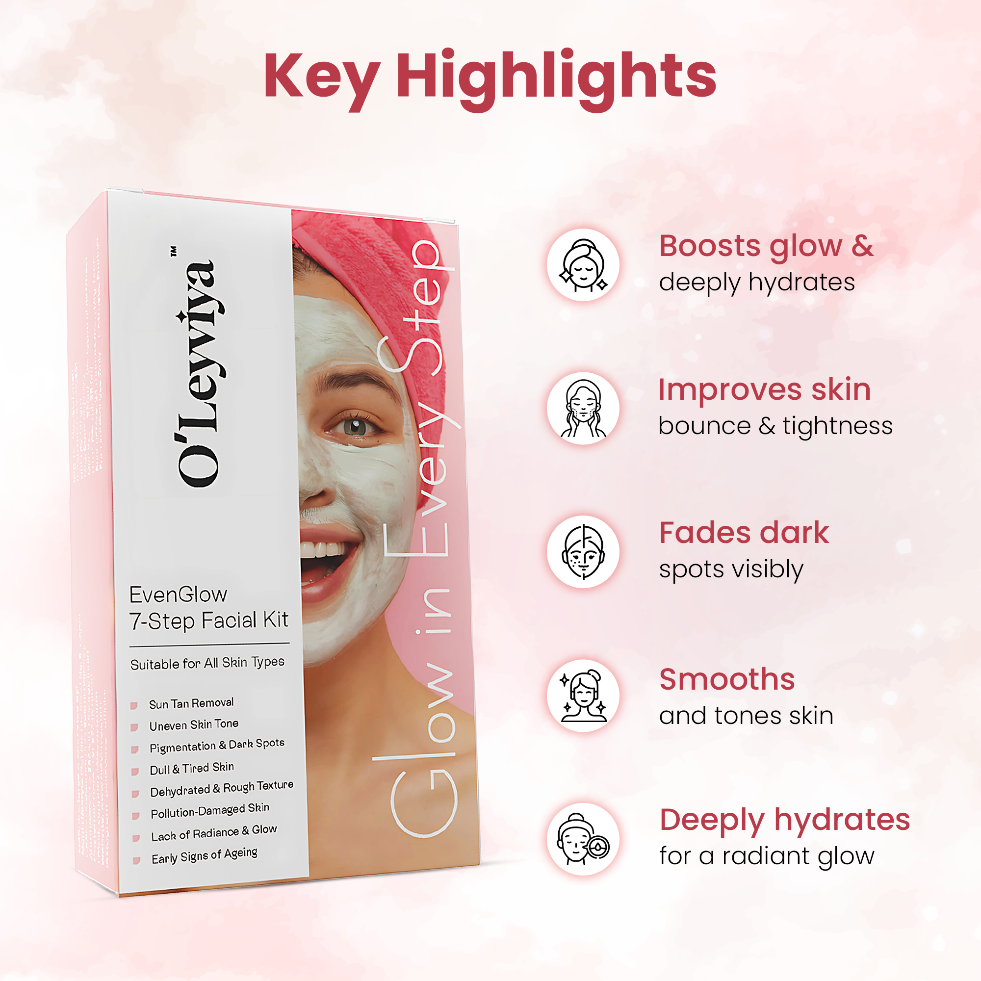 7 Step Even Glow Facial Kit