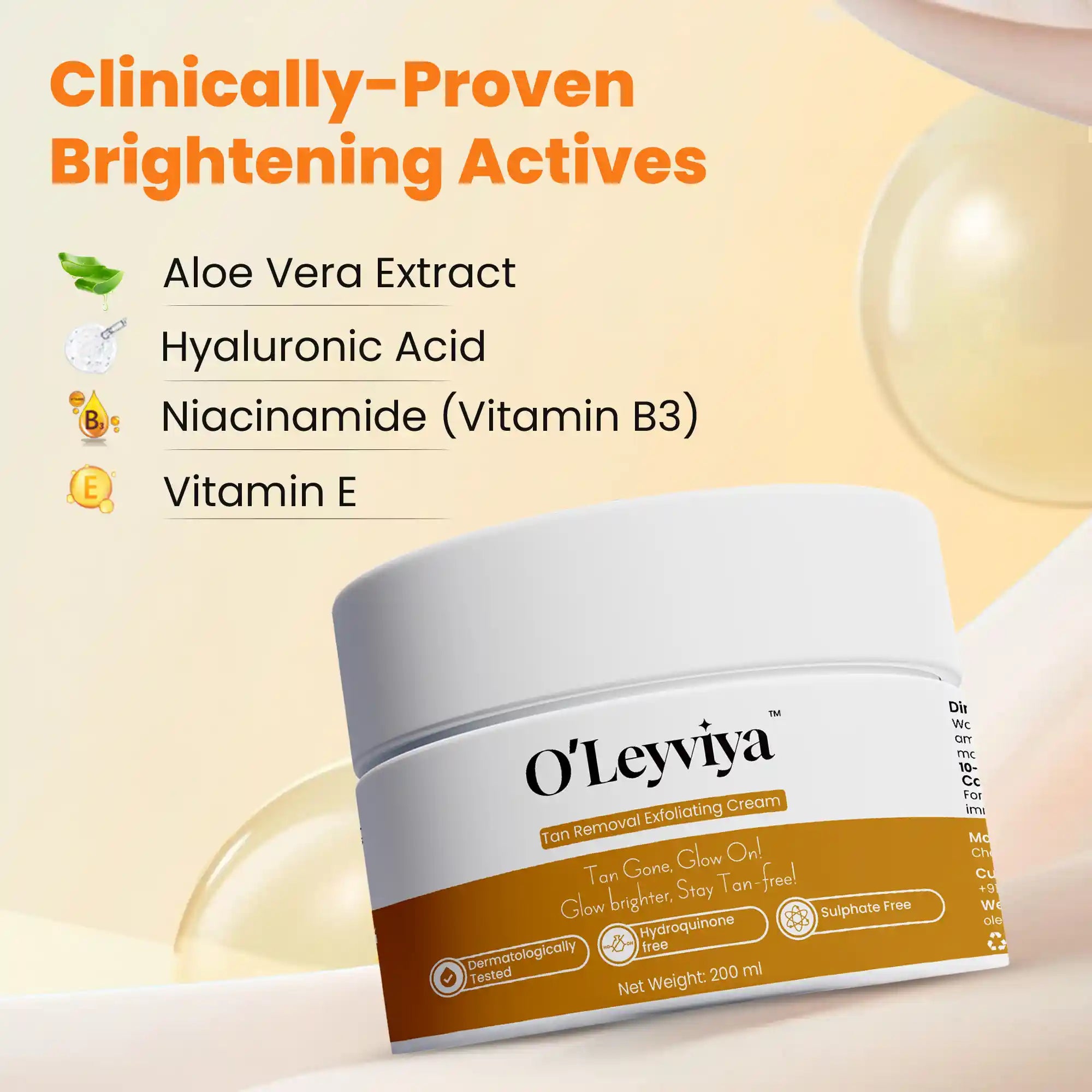 Tan Removal Exhibition Cream